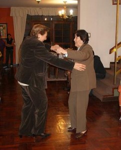 Nanita, at her 80th Birthday Party, Dancing with One of Her Close Friends